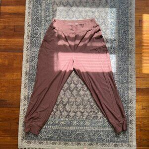 Old Navy Warm Taupe Extra High-Waisted CloudComfy 7/8 Joggers Size Large